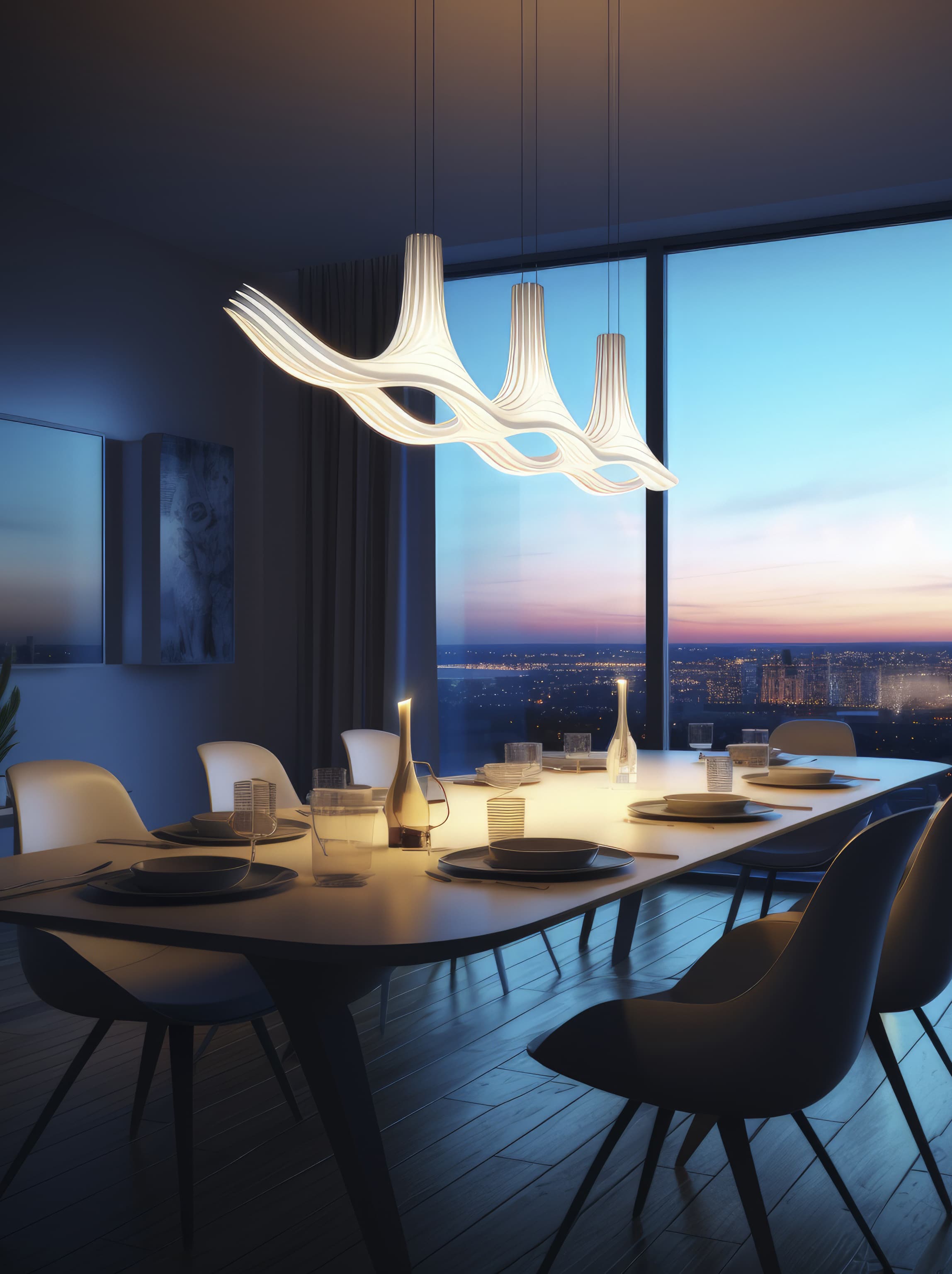 Modern chandelier lighting